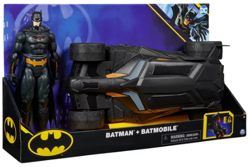 Pack Batmobile + 1 figurine Batman 30cm